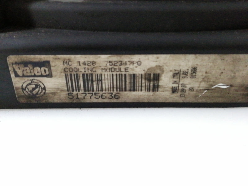 Elettroventola fiat croma 1.9 mjtd ( 2005 > 2011 ) 51775636 coppia ventole