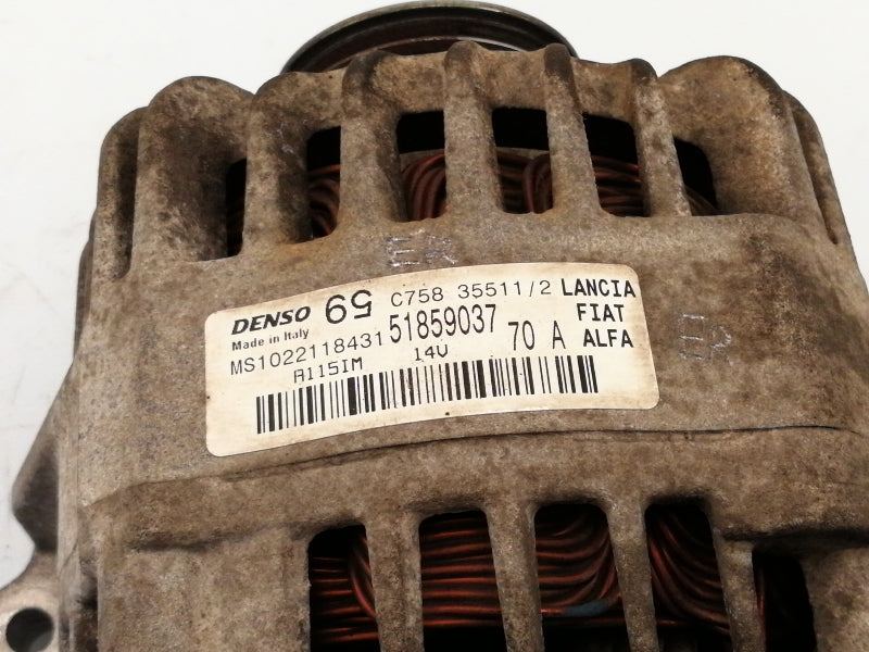 Alternatore alfa romeo mito 1.4 ( 2013 in poi ) 51859037 denso 70 ah