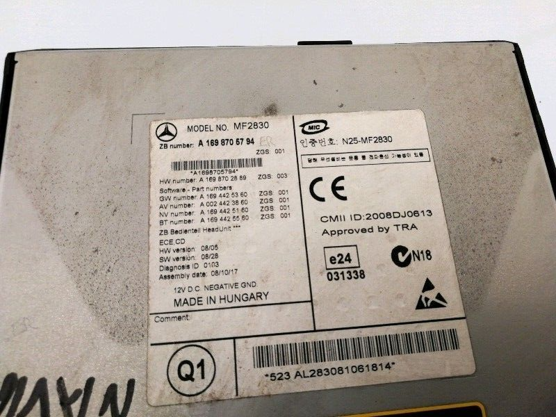 Autoradio mercedes classe b w245 (2005 - 2011) lettore cd schermo