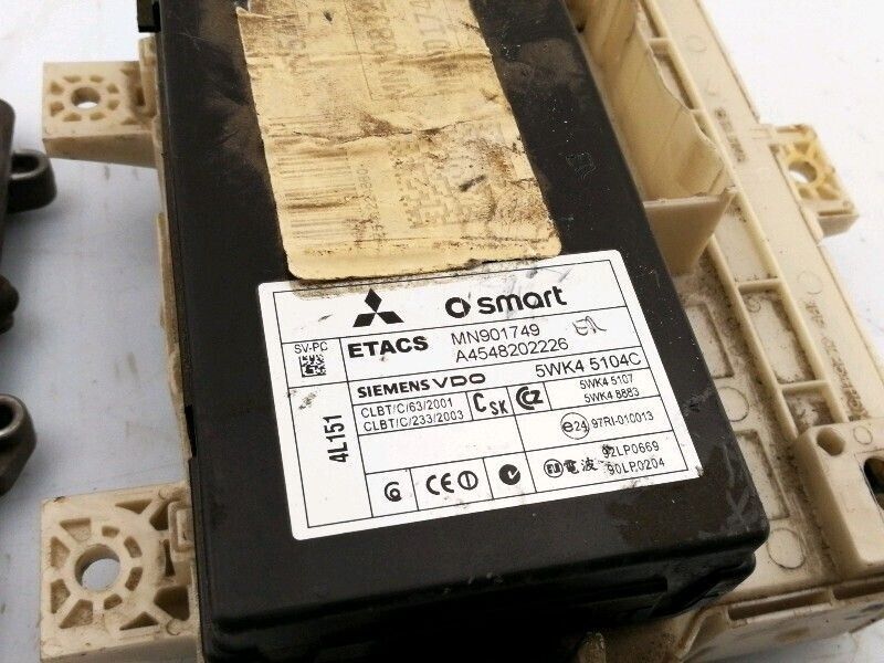 Kit accensione smart forfour 454 - 1.5 cdi (2004 - 2006) centralina con