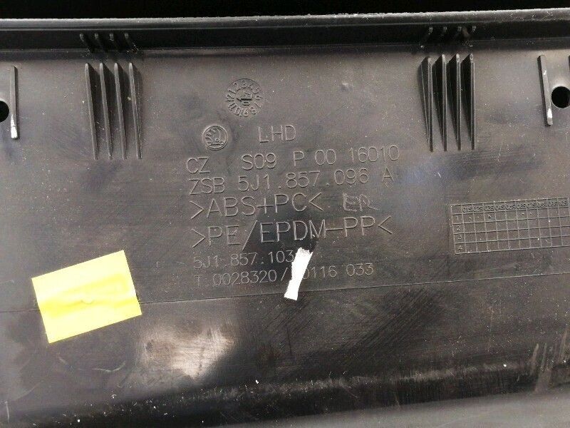 Cassetto portaoggetti skoda fabia 542 545 (2006 - 2010) 5j1857096a box