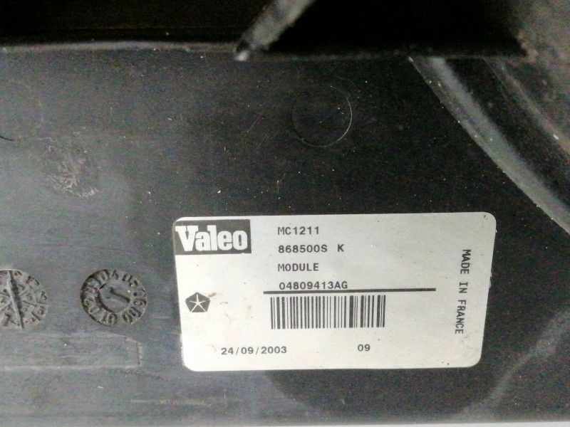 Elettroventola chrysler grand voyager (2001 - 2008 ) ventole radiatore