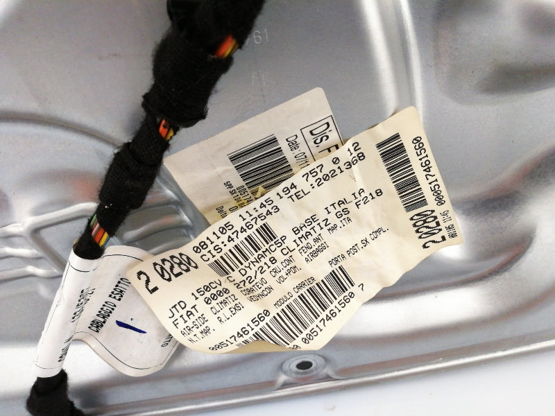 Motorino alzacristallo fiat croma ( 2005 - 2011 ) pannello posteriore