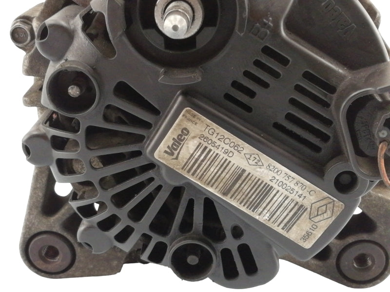Alternatore renault megane ( 2008 - 2012 ) 8200757870 valeo 120 ah