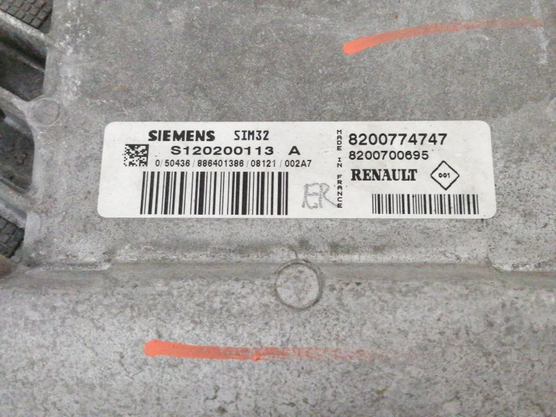 Centralina iniezione motore renault twingo 1.2 ( 2007 > 2011 ) 8200774747