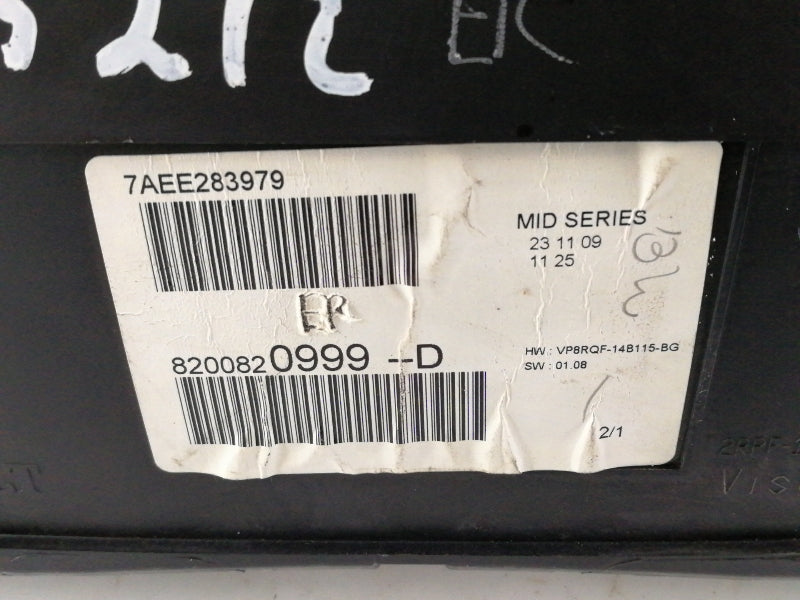 Quadro strumenti renault clio ( 2009 in poi ) 8200820999 contachilometri