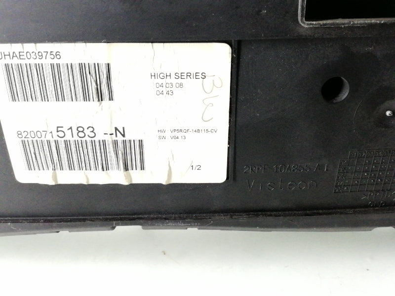 Quadro strumenti renault clio (2007 > 2009) contachilometri 8200715183n