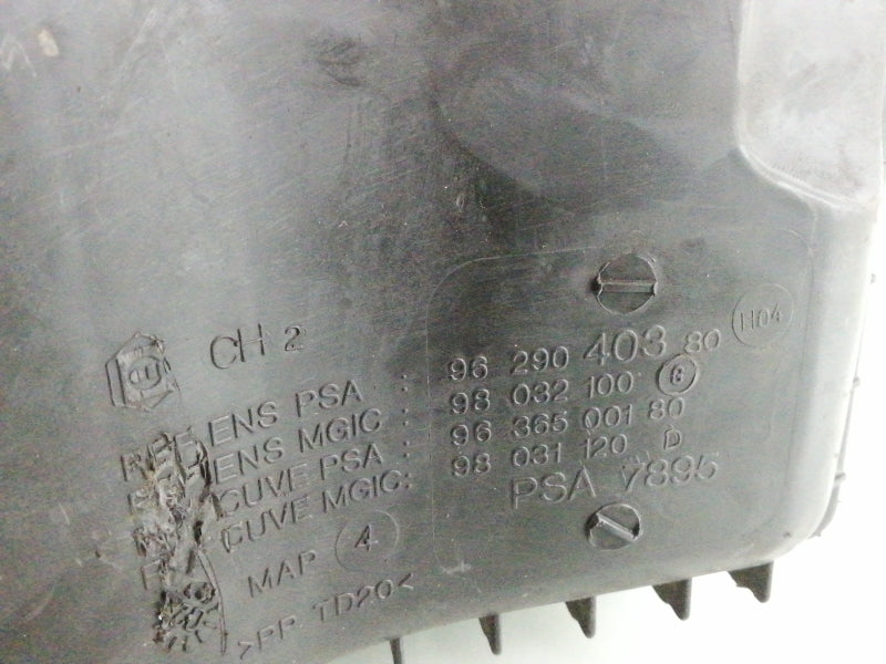 Scatola filtro aria lancia phedra ( 2002 > 2010 ) completa 9629040380