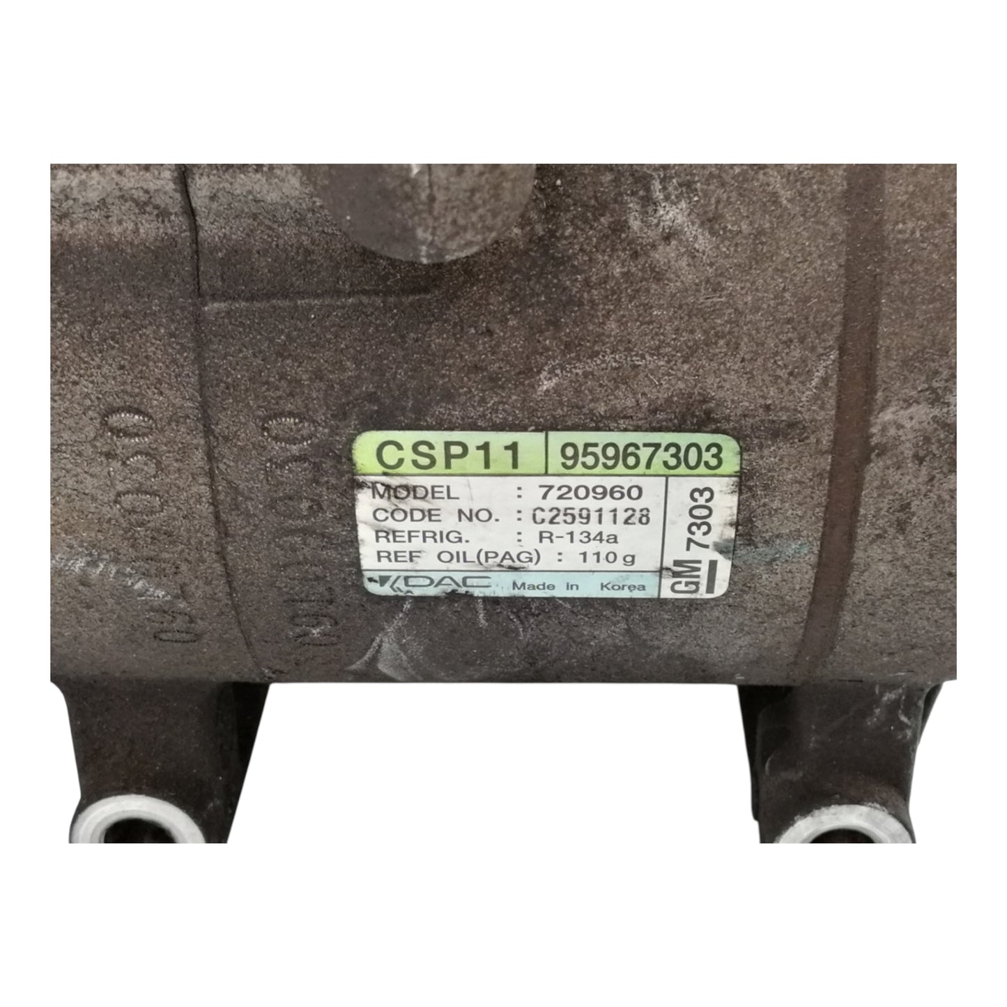 Compressore Aria Condizionata Ac CHEVROLET SPARK Benzina GPL