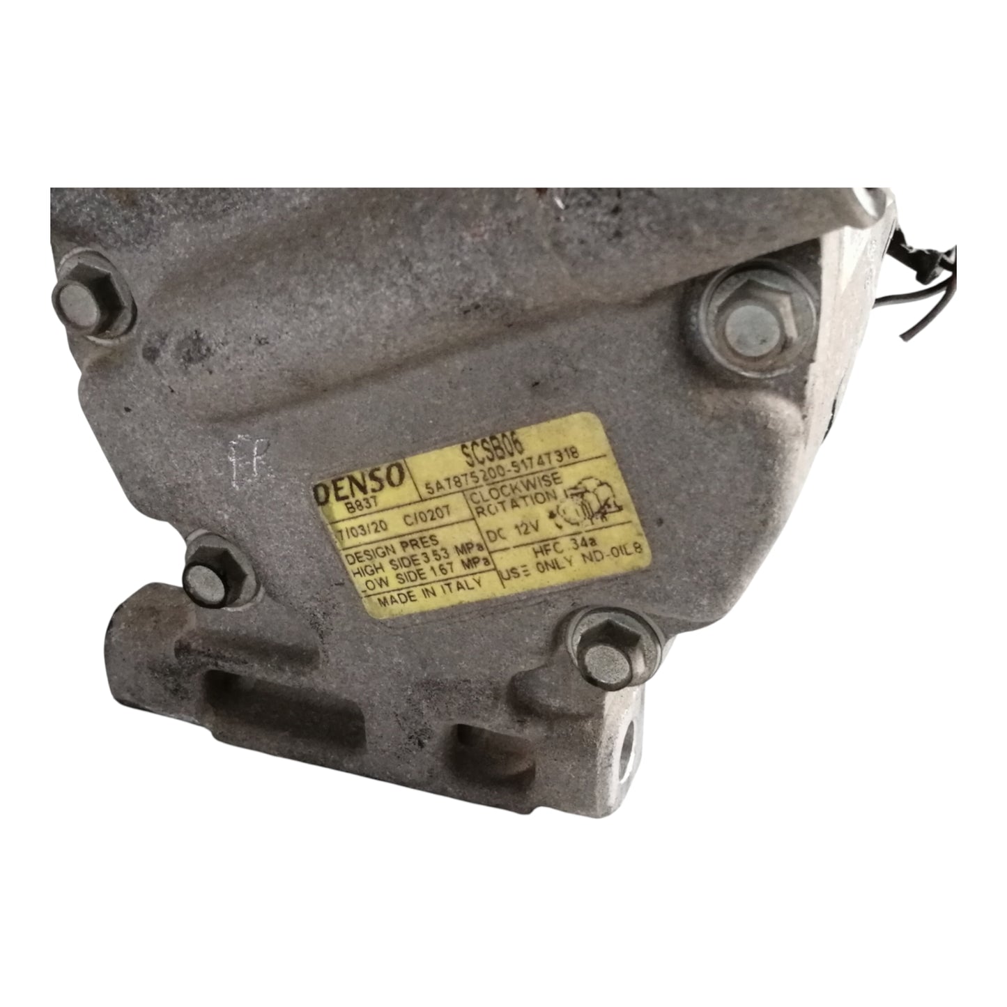 Compressore Aria Condizionata Ac FIAT PANDA 2 Serie/PUNTO 2 Serie Benzina