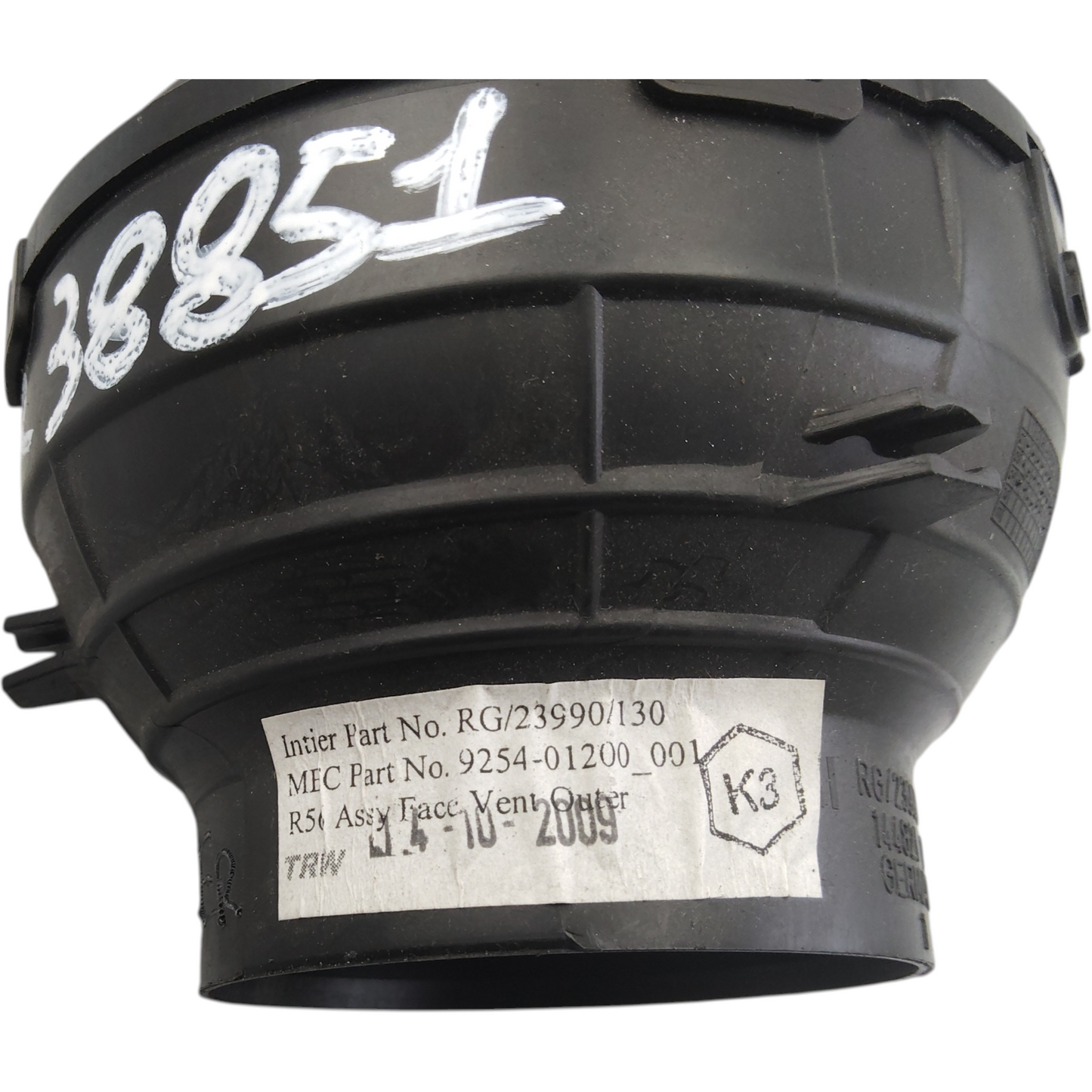 Bocchetta Aria Cruscotto Anteriore Destro MINI ONE COOPER R56