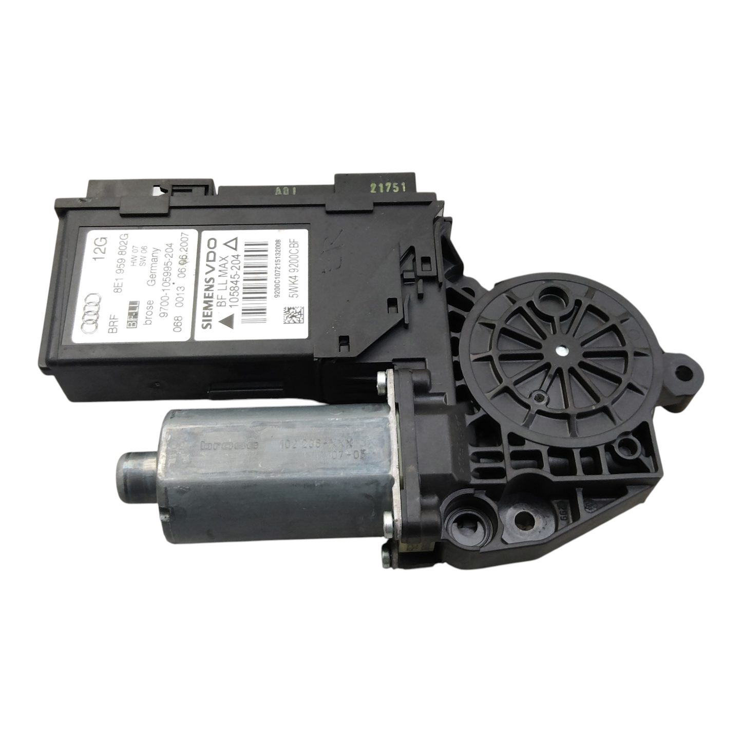 Motorino Alzacristallo Porta Anteriore Destro AUDI A4 8ED 8EC 8E5 8E2