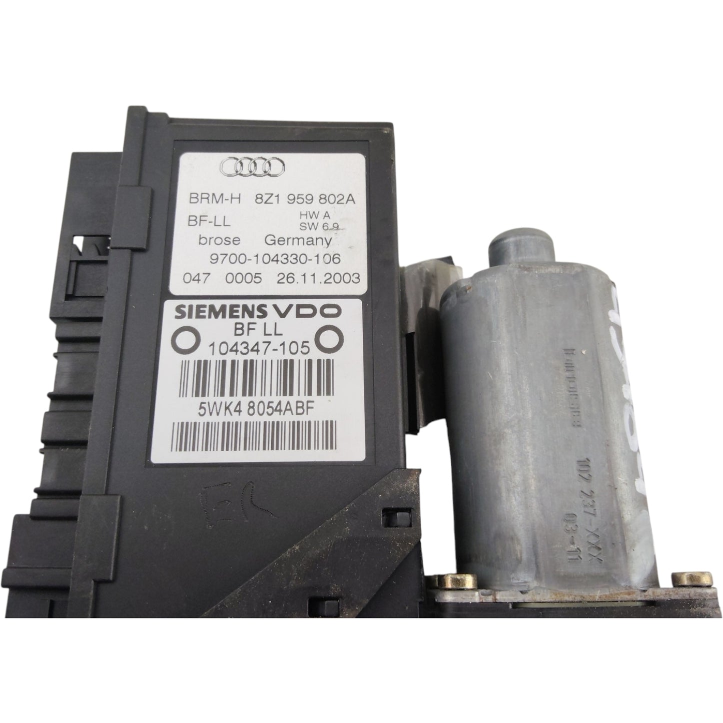 Motorino Alzacristallo Porta Anteriore Destro AUDI A2 8Z0