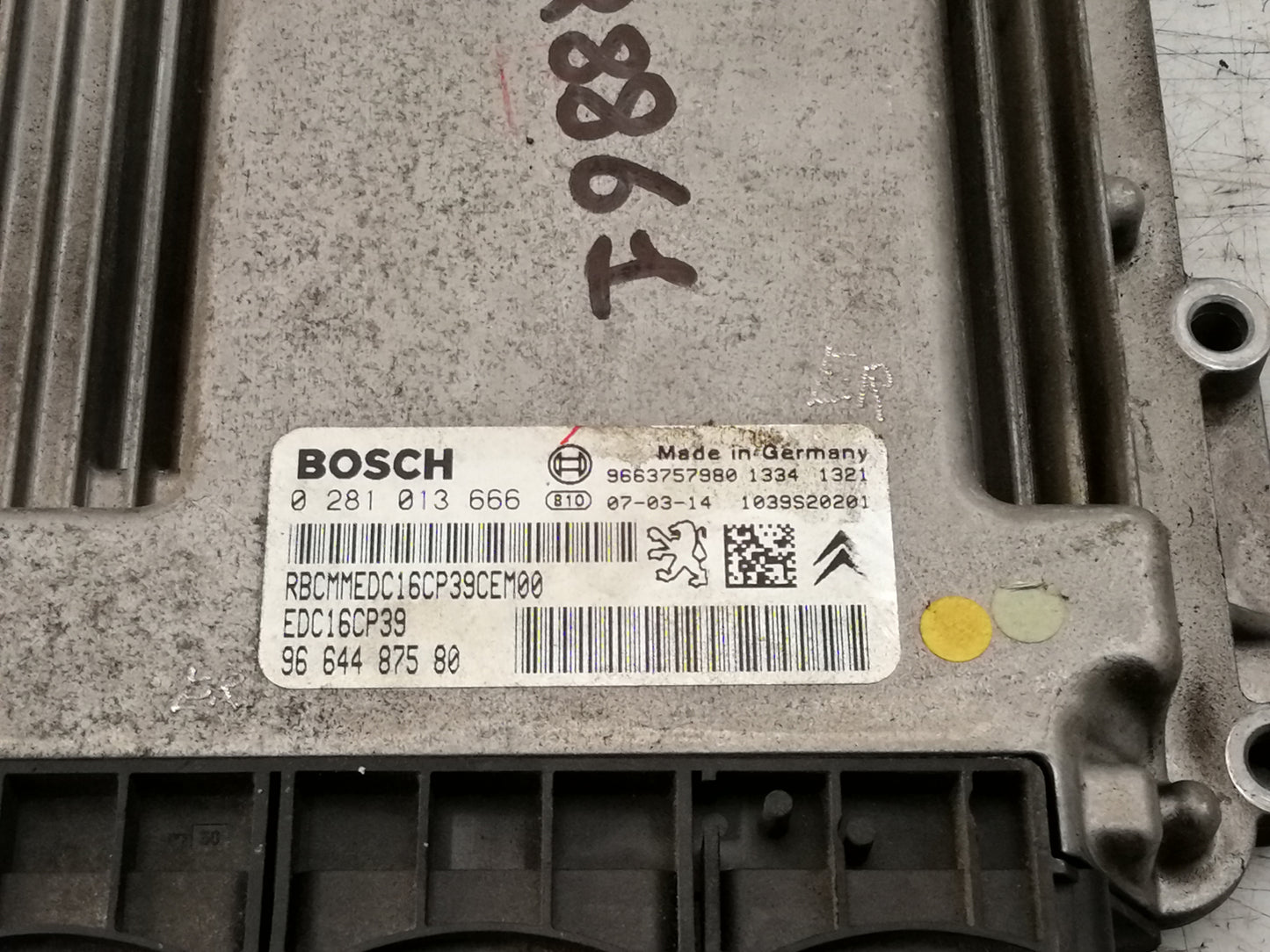 Centralina Iniezione PEUGEOT 4007 2.2 Diesel MOTORE 4HN