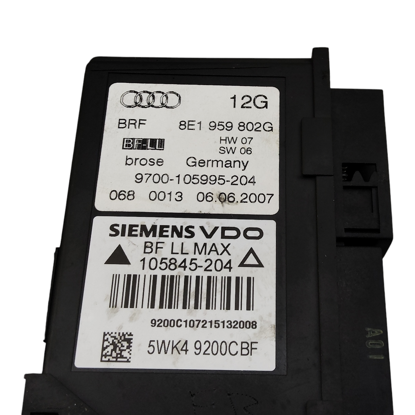 Motorino Alzacristallo Porta Anteriore Destro AUDI A4 8ED 8EC 8E5 8E2