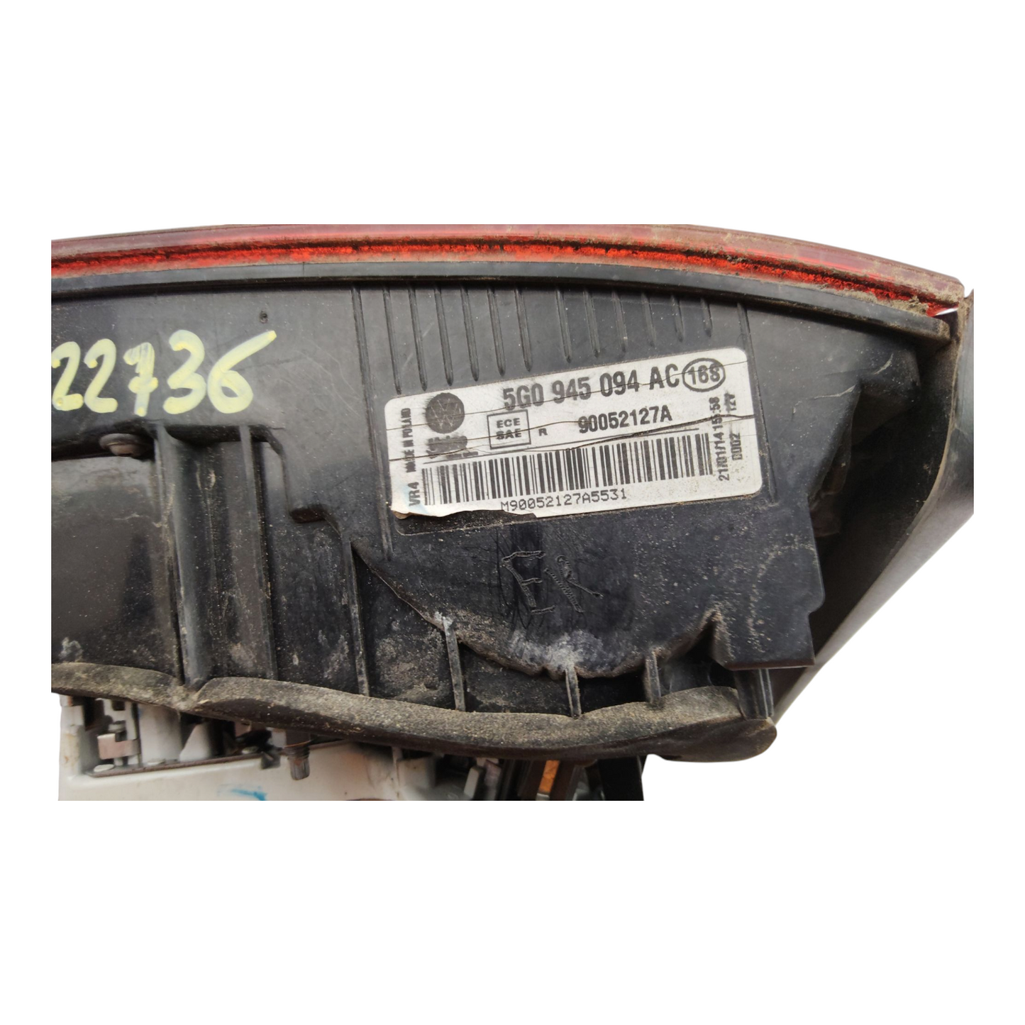 Fanale Stop Interno Posteriore Destro VOLKSWAGEN GOLF 7 Berlina