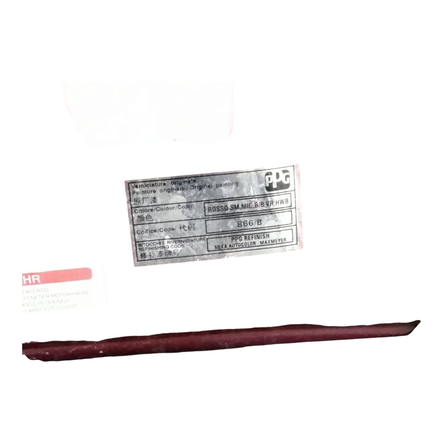 Cofano Anteriore FIAT PUNTO 3 Serie/GRANDE PUNTO/PUNTO EVO