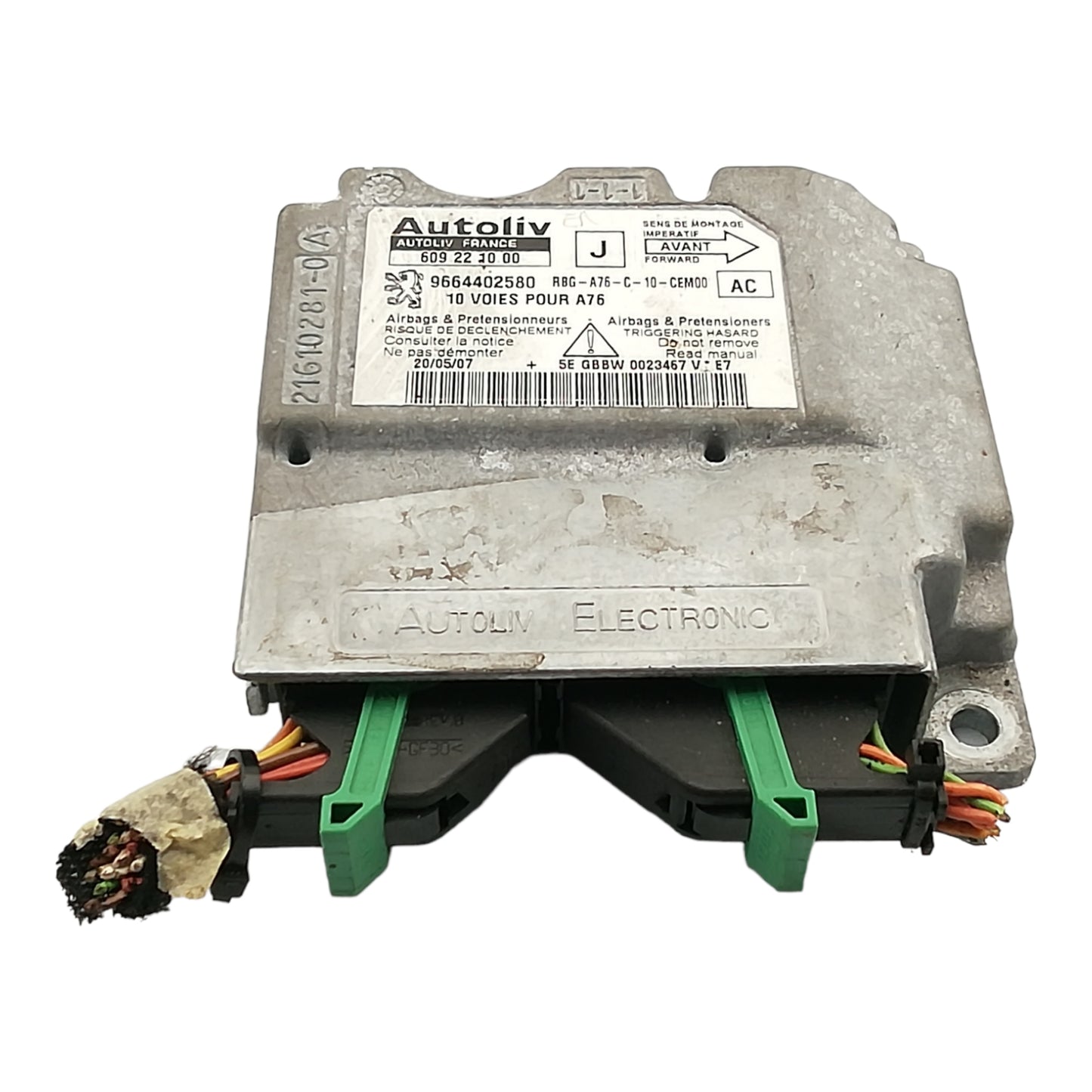 Centralina Airbag PEUGEOT 207 CC 1.6 DIESEL E BENZINA   9664402580