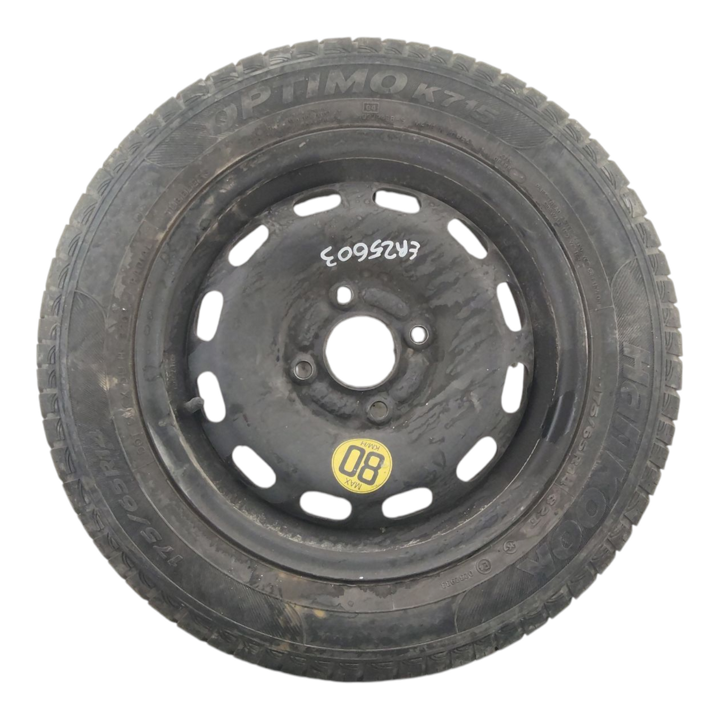 Cerchio Ruota Scorta FORD FIESTA 6 Serie Raggio 14 ET37 4 Fori 175/65 82T