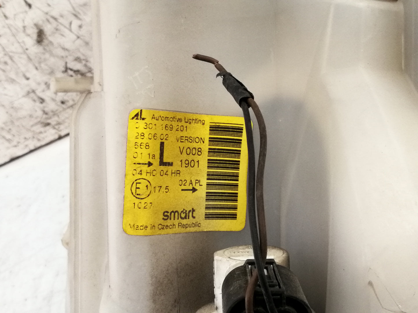 Faro Proiettore Anteriore Sinistro SMART CITY COUPE 450/CROSSBLADE