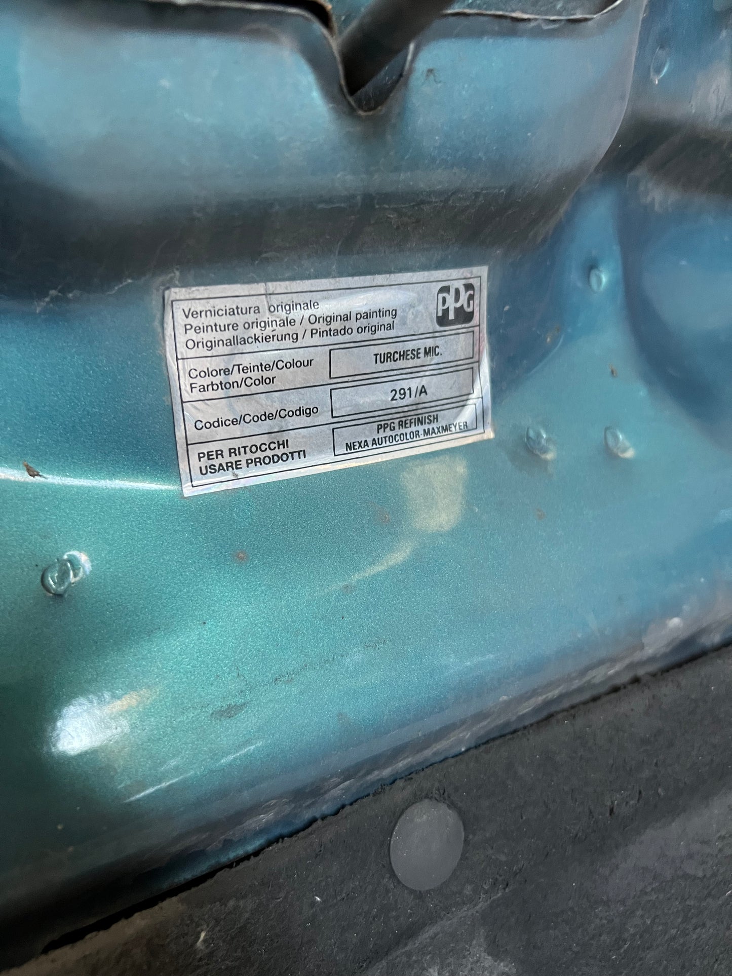 Cofano Anteriore FIAT PUNTO 2 Serie Berlina VAN