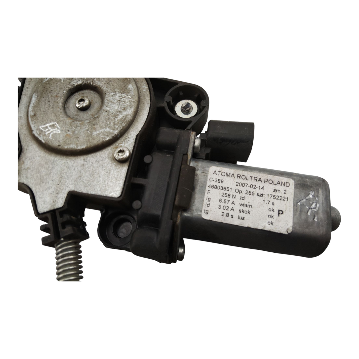 Alzacristallo Alzavetro Anteriore Destro FIAT PANDA 2 Serie