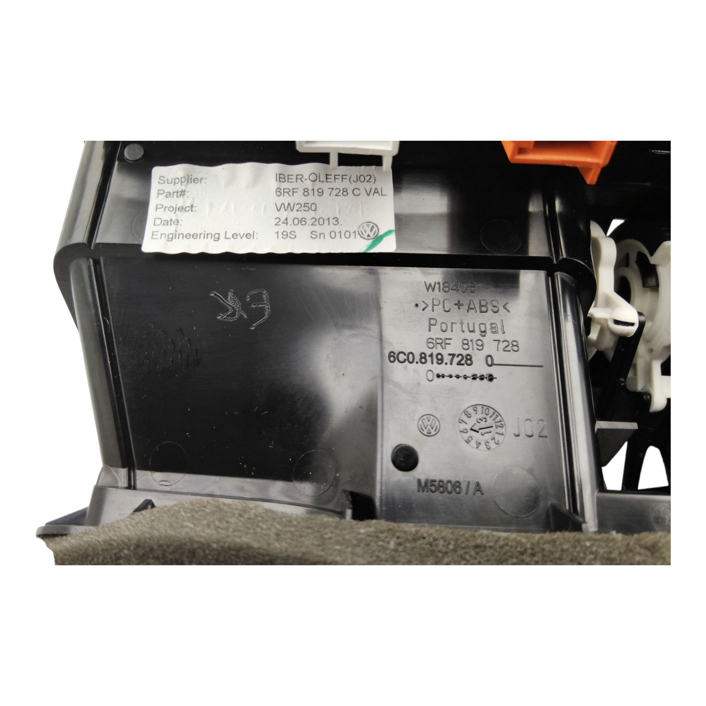 Bocchetta Aria Cruscotto Centrale Superiore VOLKSWAGEN POLO 6 Serie