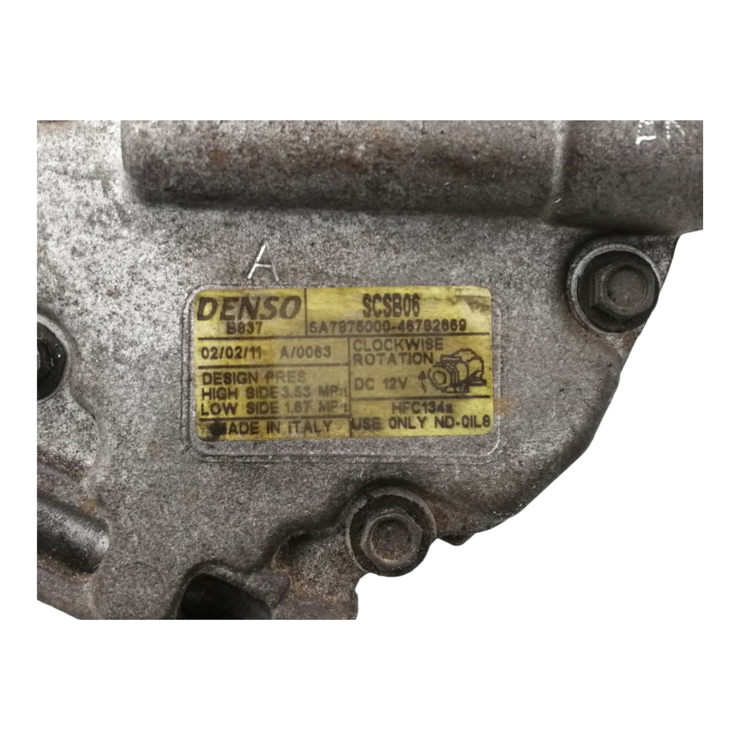 Compressore Aria Condizionata Ac FIAT PUNTO 2 Serie/PANDA 2 Benzina