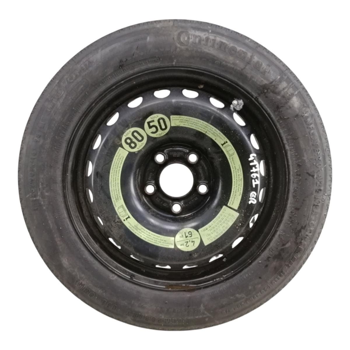 Cerchio Ruotino Di Scorta MERCEDES CLASSE C W204 Raggio 16 ET20
