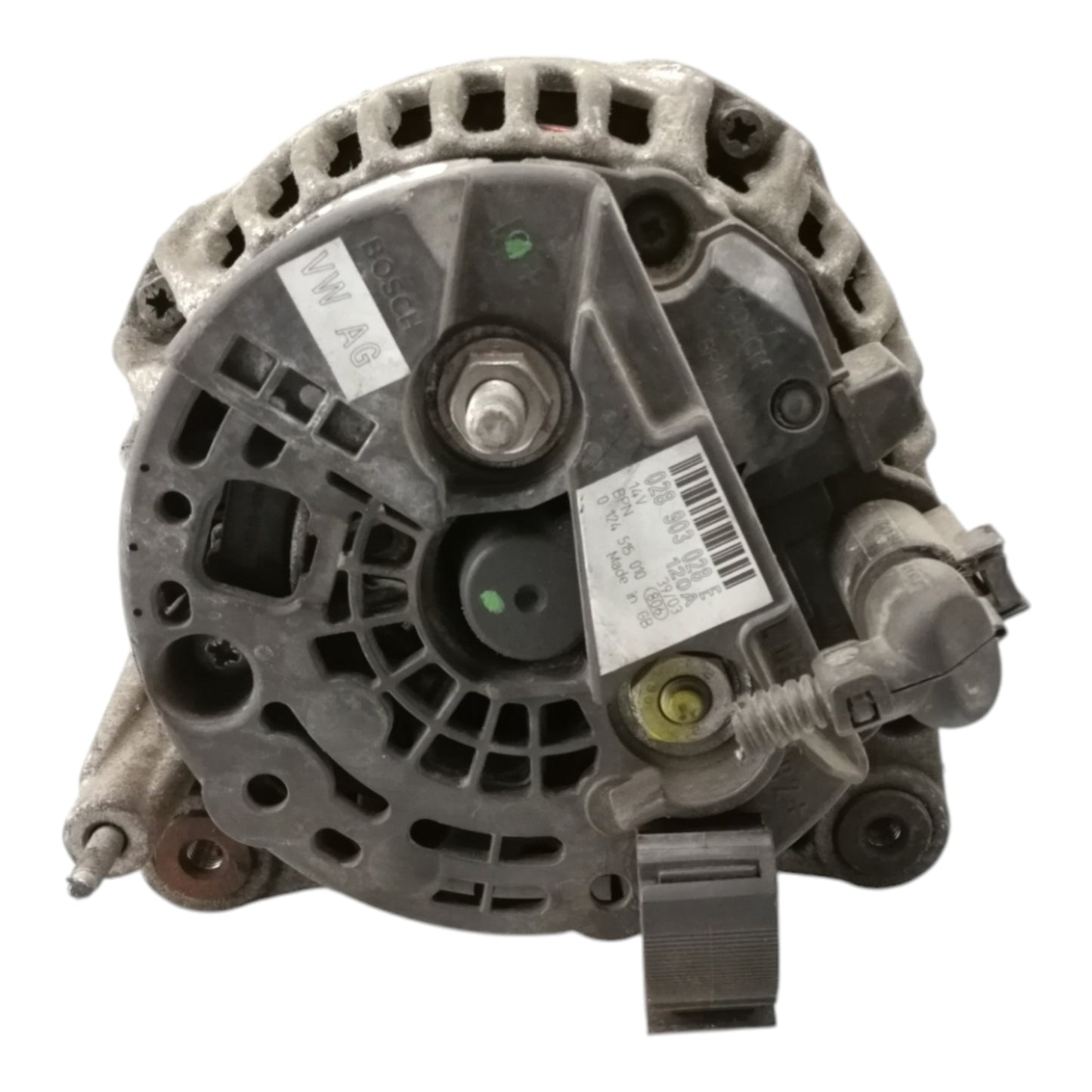 Alternatore VOLKSWAGEN TRANSPORTER T5 1.9 Diesel Motore AXB