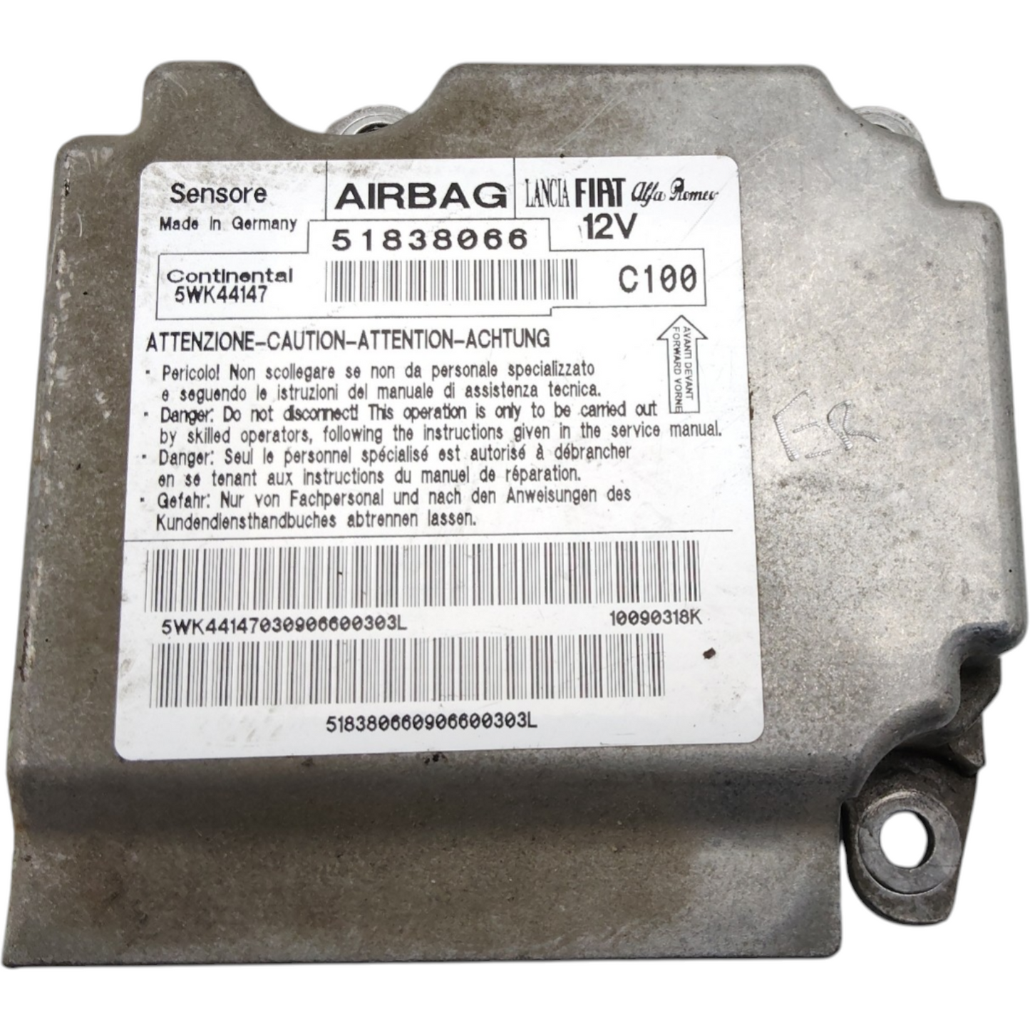 Centralina Airbag FIAT GRANDE PUNTO 3-5 Porte Benzina Diesel GPL
