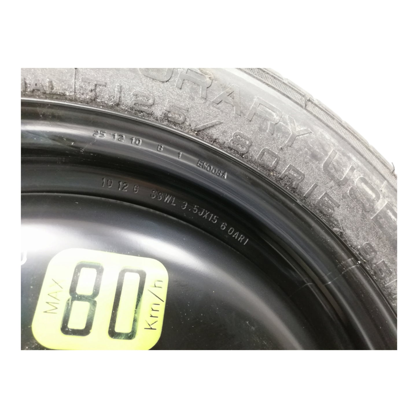 Cerchio Ruota Di Scorta CITROEN C3 2 Serie Raggio 15 ET14 4 Fori 125/80