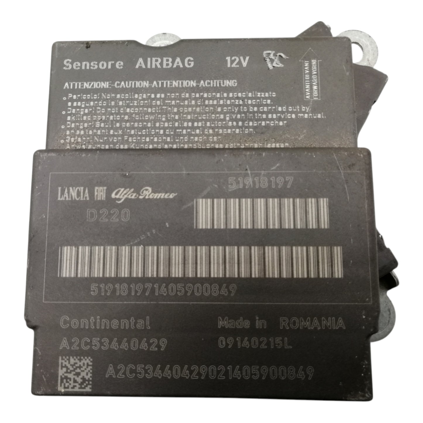 Centralina Airbag FIAT PUNTO 3 Serie/PUNTO EVO 3-5 Porte Benzina Diesel