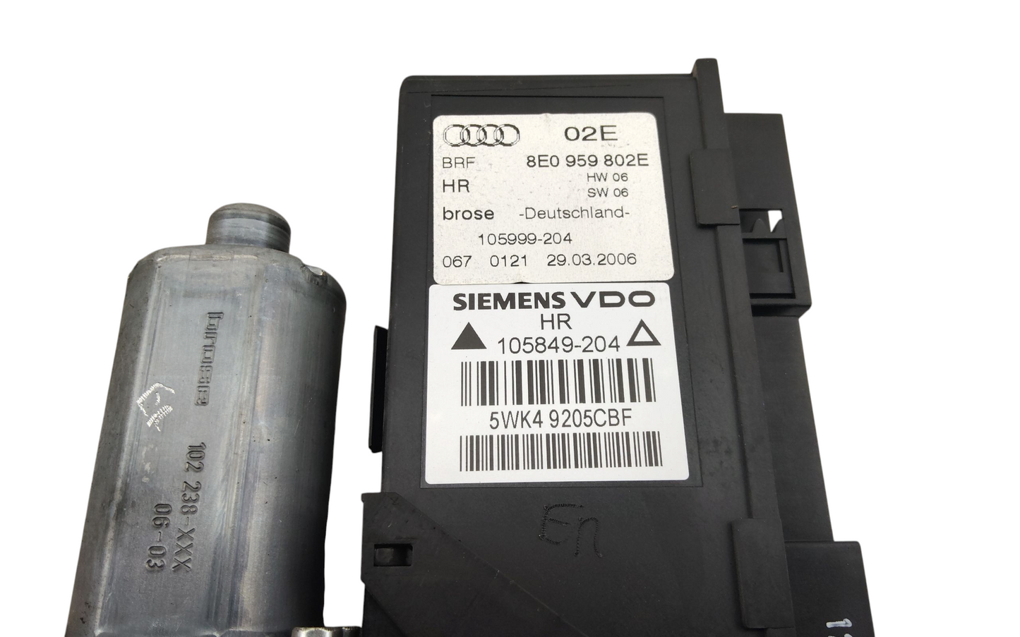 Motorino Alzacristallo Porta Posteriore Destro AUDI A4 8ED 8EC 8EU 8EA