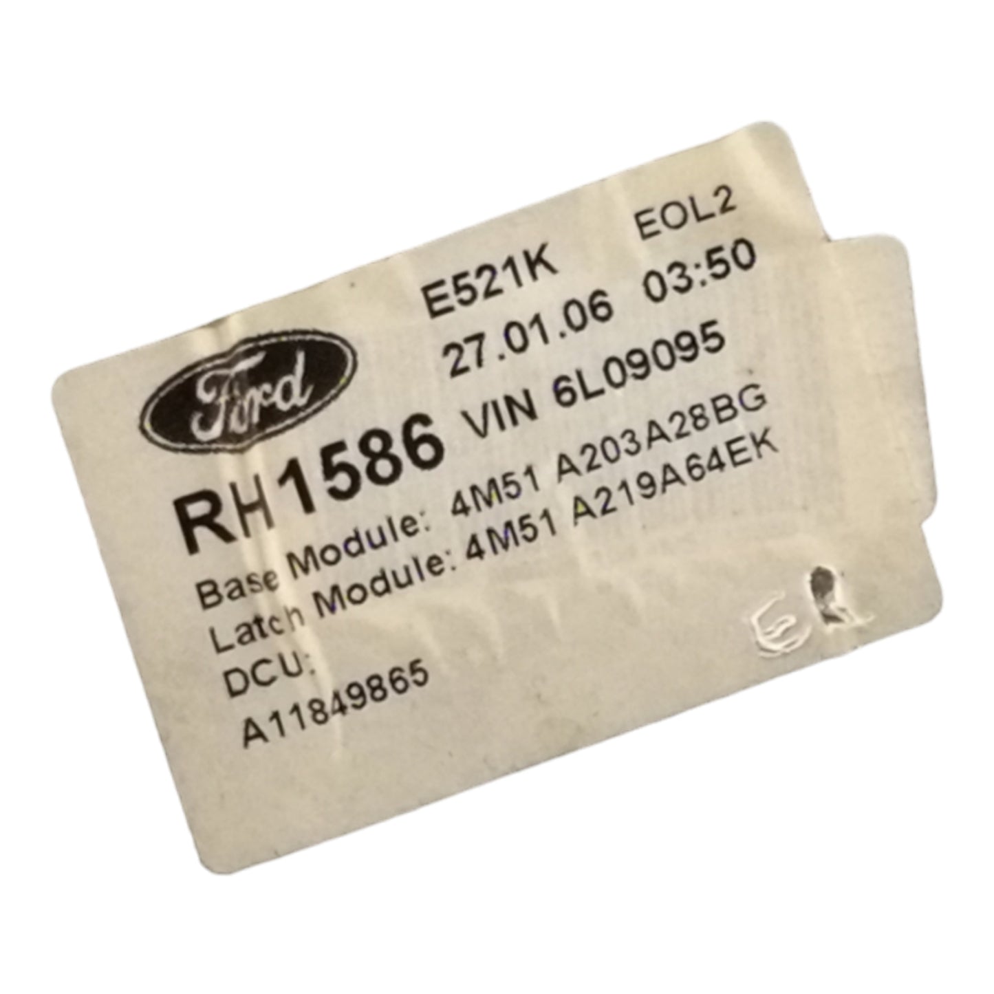 Alzacristallo Alzavetro Anteriore Destro FORD FOCUS 2 Serie 5 Porte