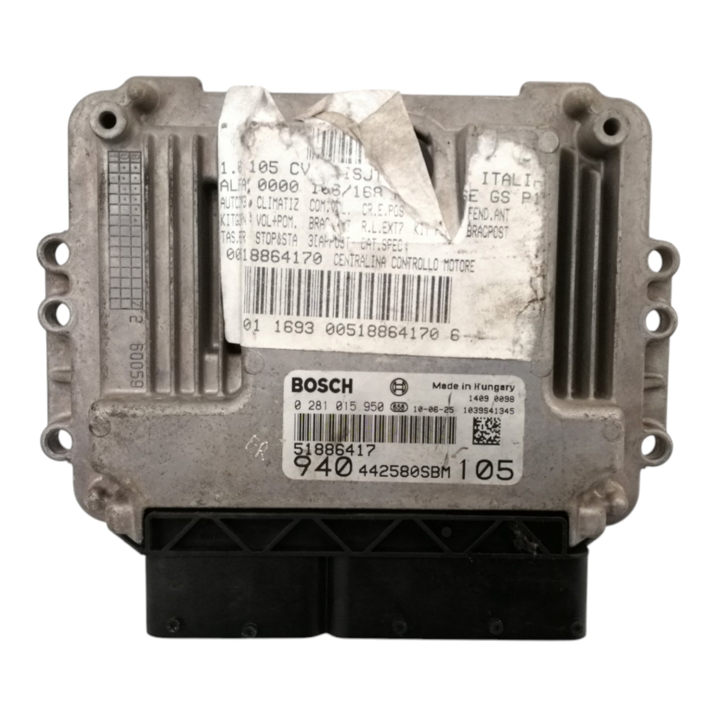 Centralina Iniezione ALFA ROMEO GIULIETTA 1.6 Diesel Motore 940A3000