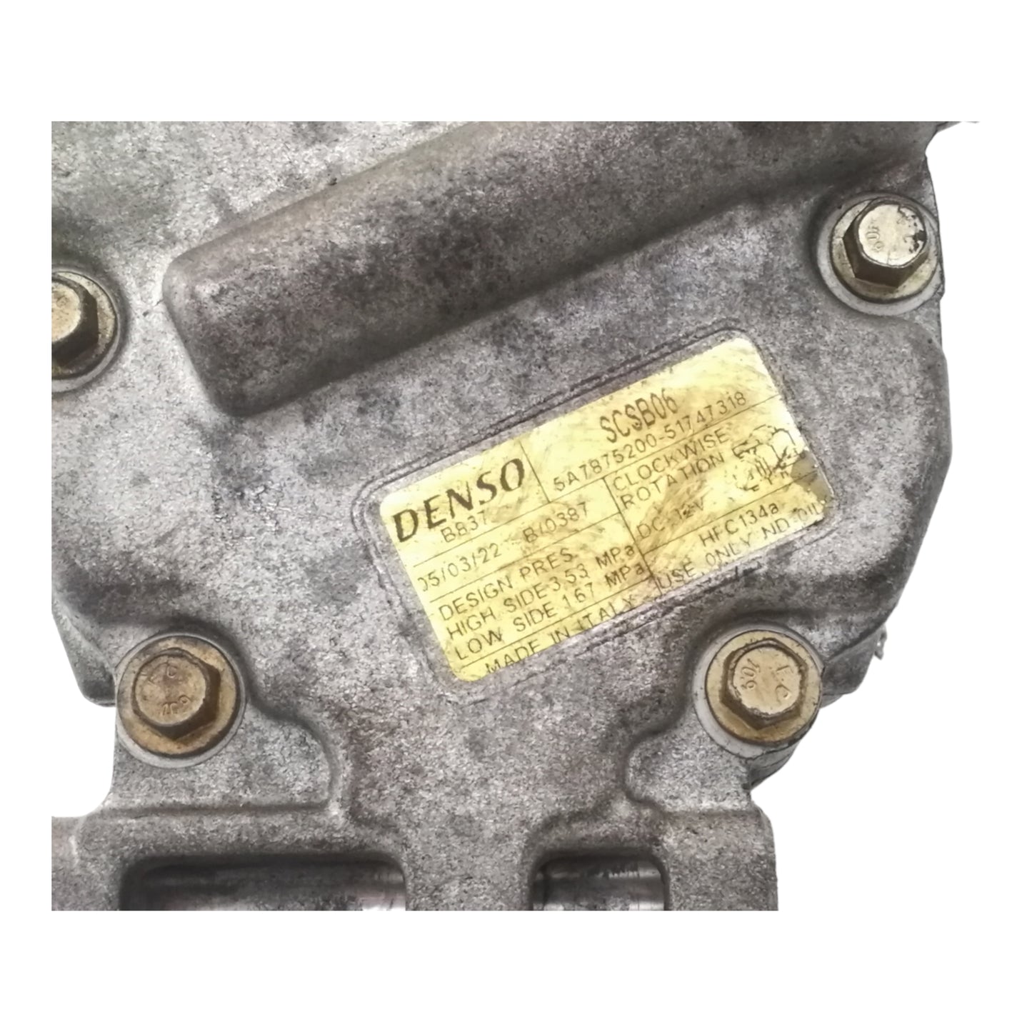 Compressore Aria Condizionata Ac FIAT PANDA 2 3/PUNTO 2/IDEA/500 Benzina