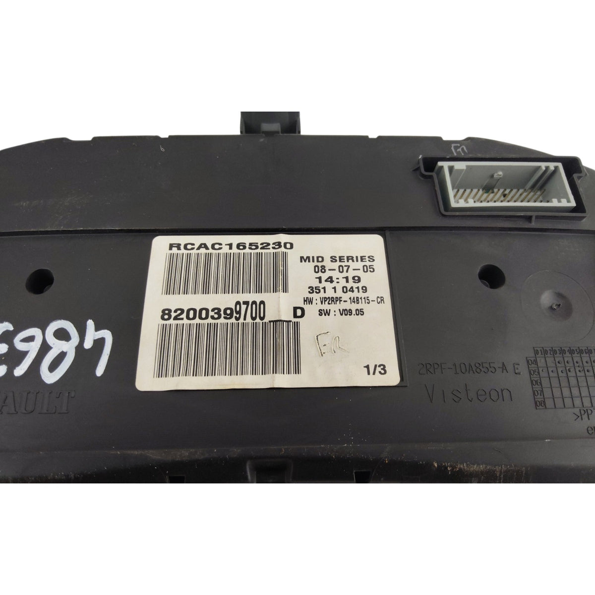Quadro Strumenti RENAULT MÉGANE 2 Serie 1.5 1.9 Diesel