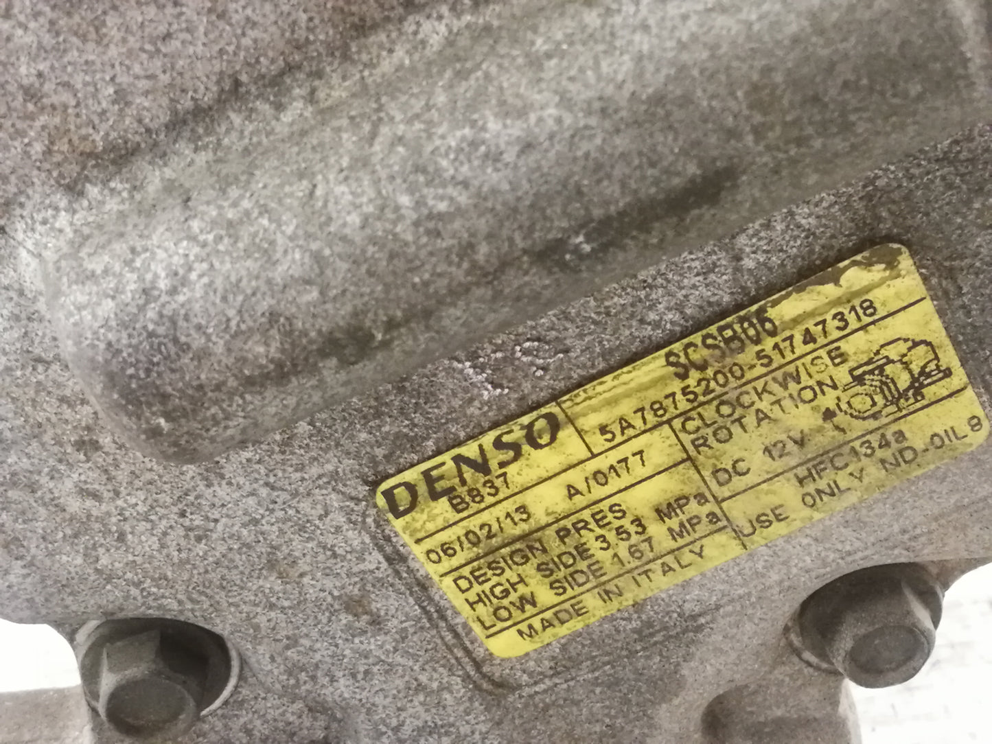 Compressore Aria Condizionata Ac FIAT PANDA 2 Serie