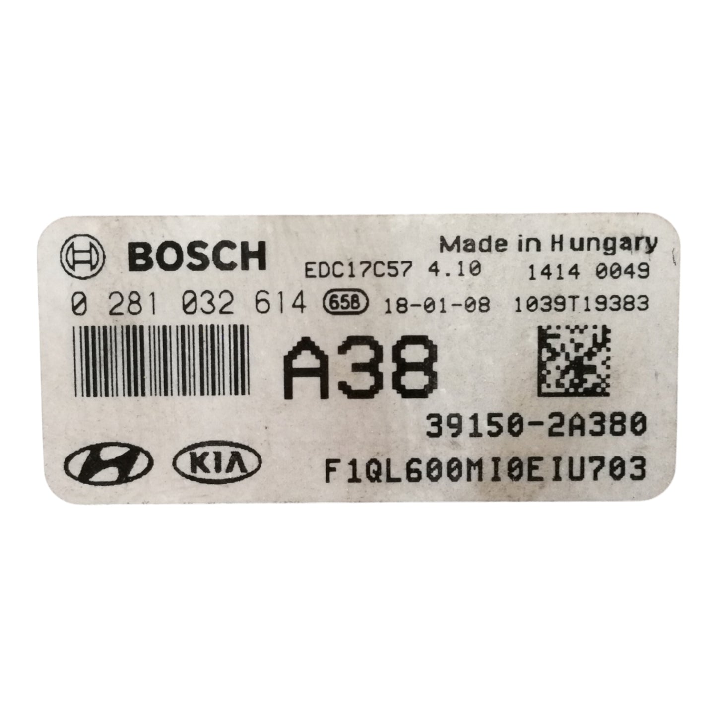 Centralina Iniezione KIA SPORTAGE 4 Serie 1.7 Diesel D4FD