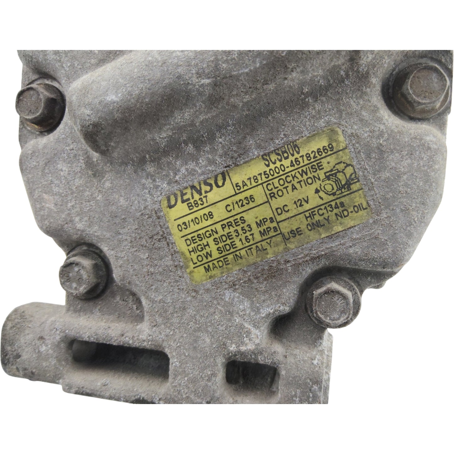 Compressore Aria Condizionata Ac FIAT IDEA/500 2 Serie Benzina GPL