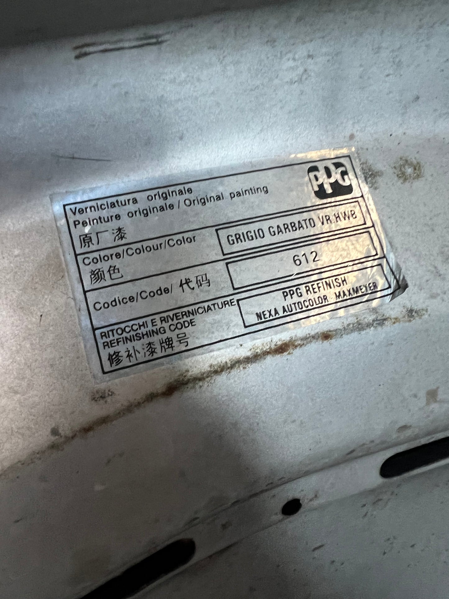 Cofano Anteriore FIAT PUNTO 2 Serie Berlina VAN