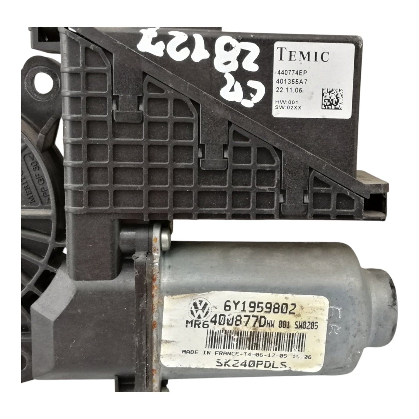 Motorino Alzacristallo Porta Anteriore Destro SKODA FABIA 6Y2 6Y3