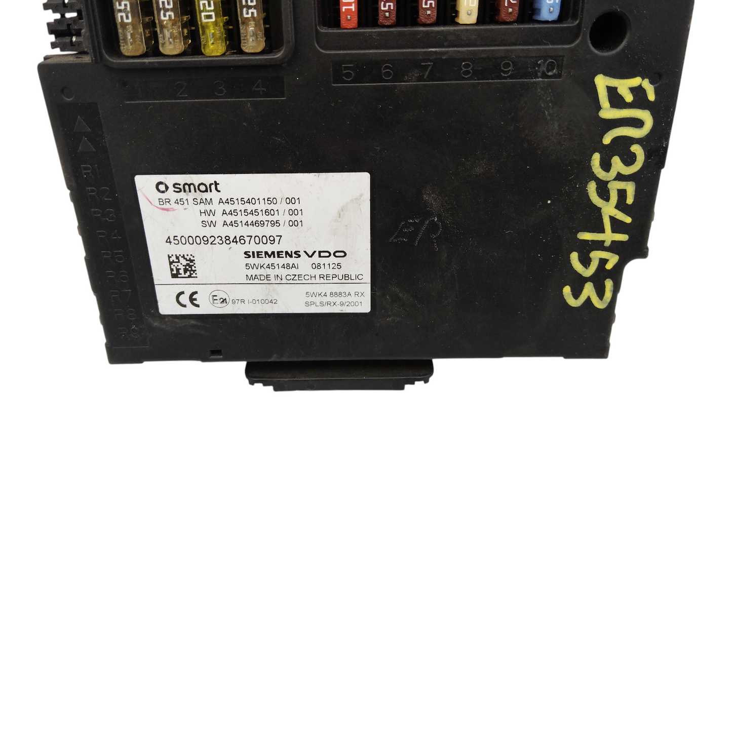 Centralina SAM Body Computer SMART FORTWO COUPE CABRIO 451 3B21
