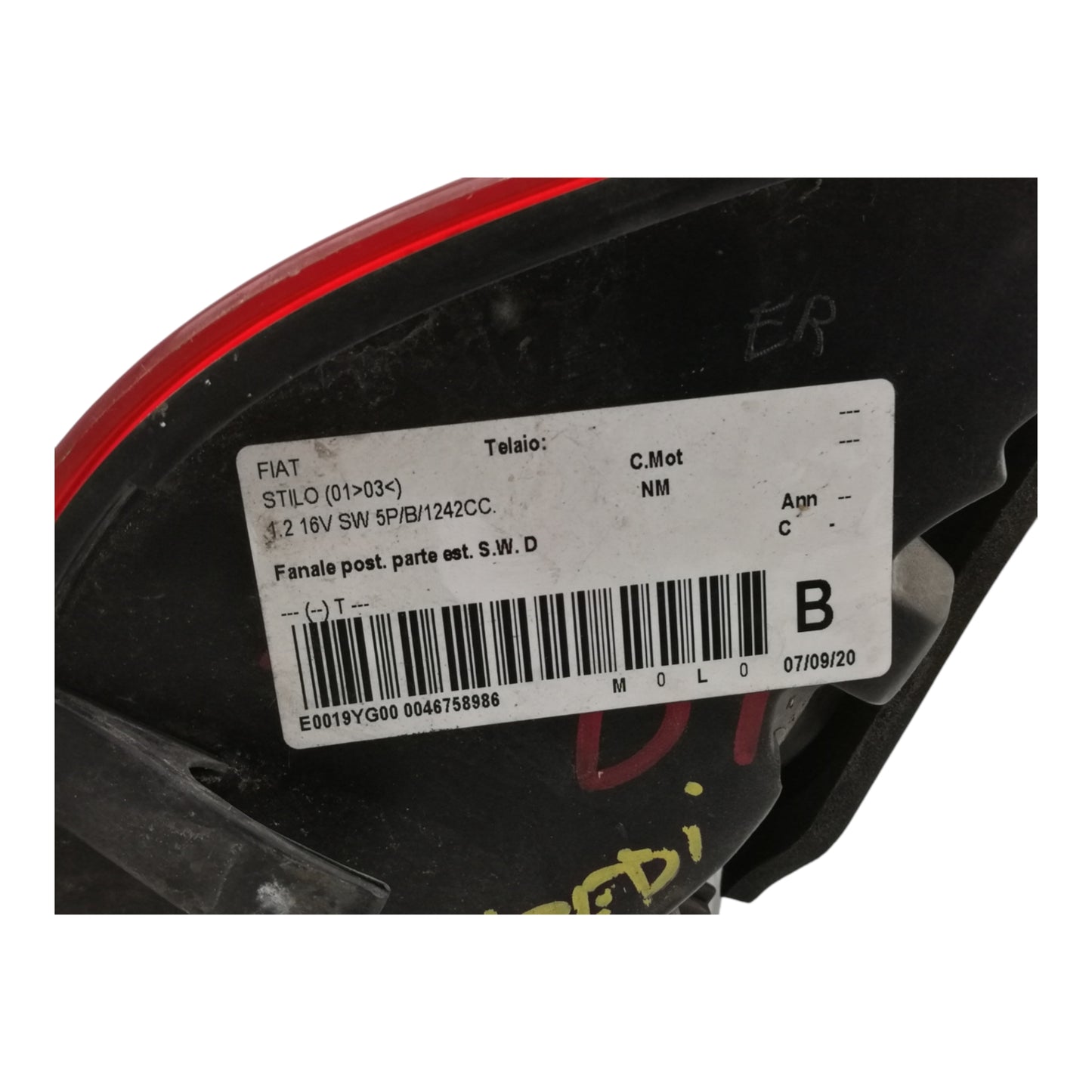 Fanale Stop Esterno Posteriore Destro FIAT STILO SW Station Wagon