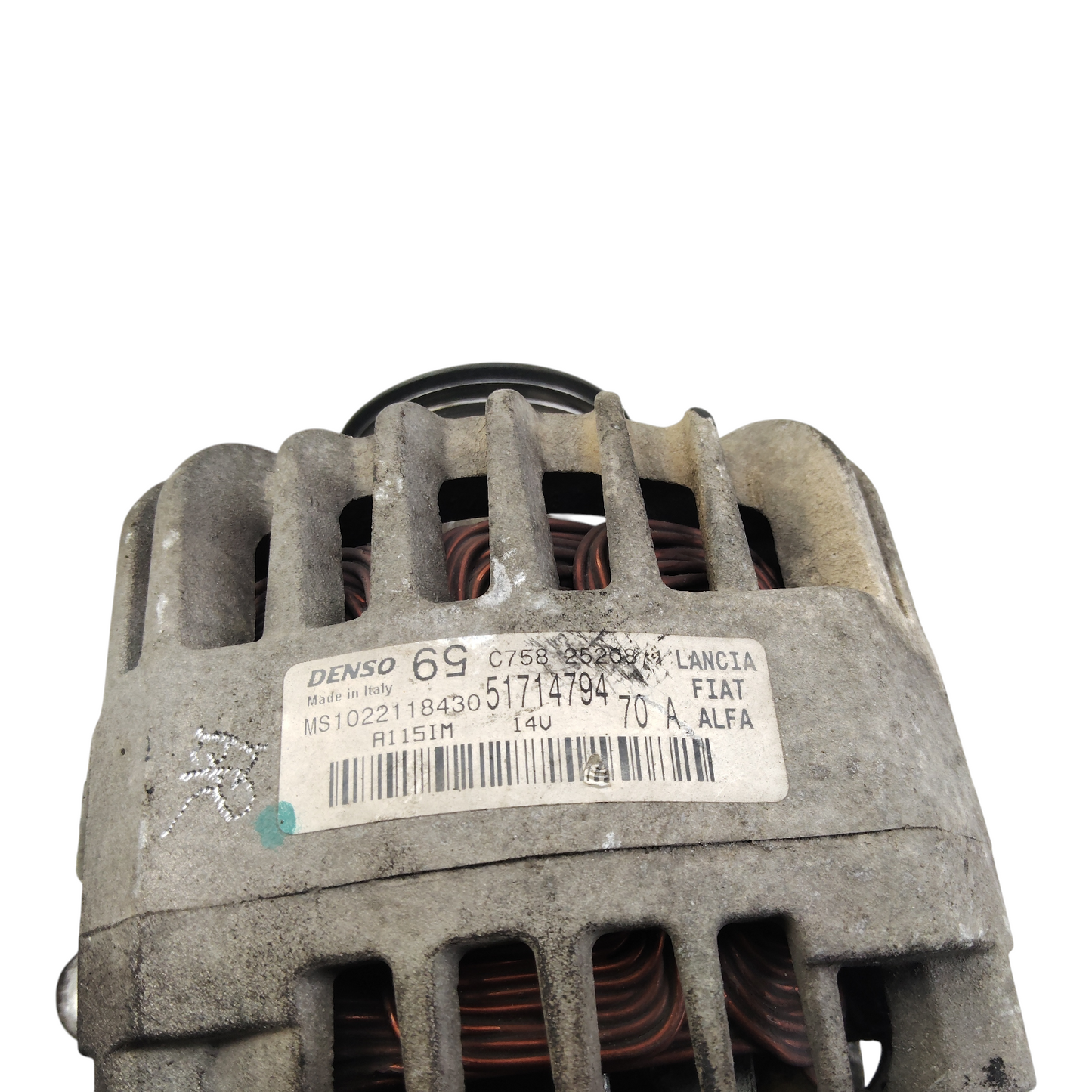 Alternatore FIAT GRANDE PUNTO/500 2 Serie/IDEA/QUBO Benzina GPL