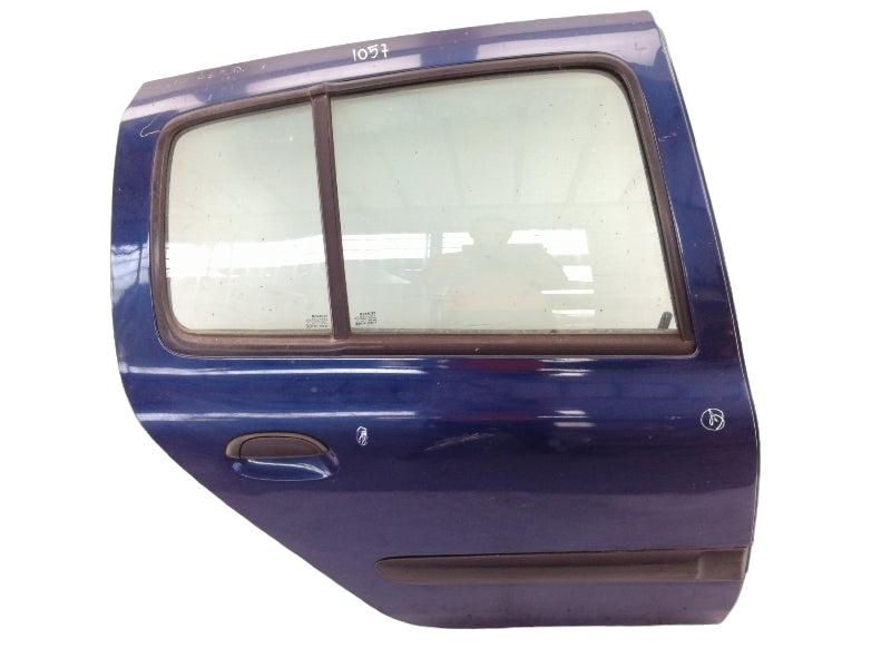 Porta posteriore destra renault clio (1998 > 2010) sportello blu con vetro