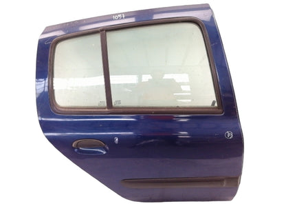 Porta posteriore destra renault clio (1998 > 2010) sportello blu con vetro