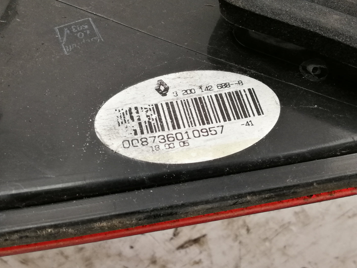 Fanale Stop Posteriore Sinistro RENAULT MEGANE 2 Serie Cabrio