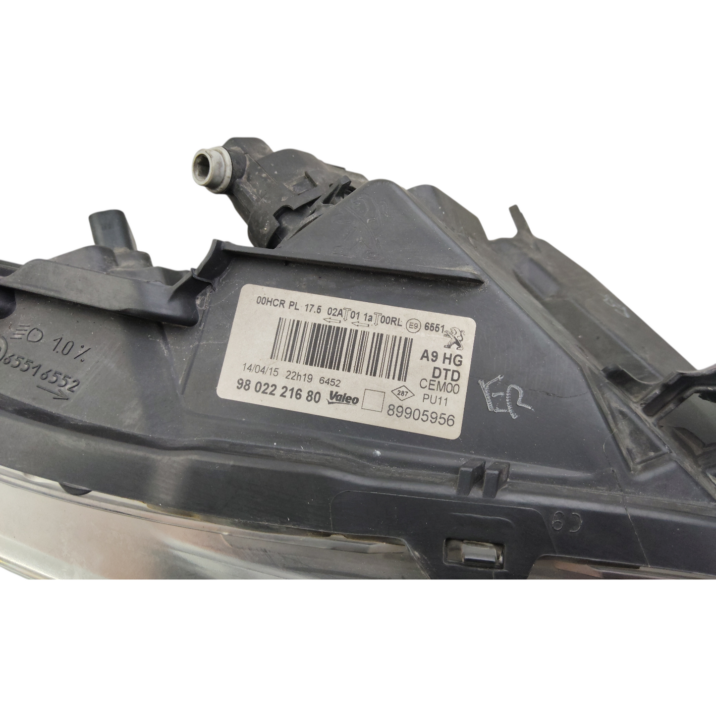 Faro Led Proiettore Anteriore Destro PEUGEOT 208 1 Serie Pre-Restyling